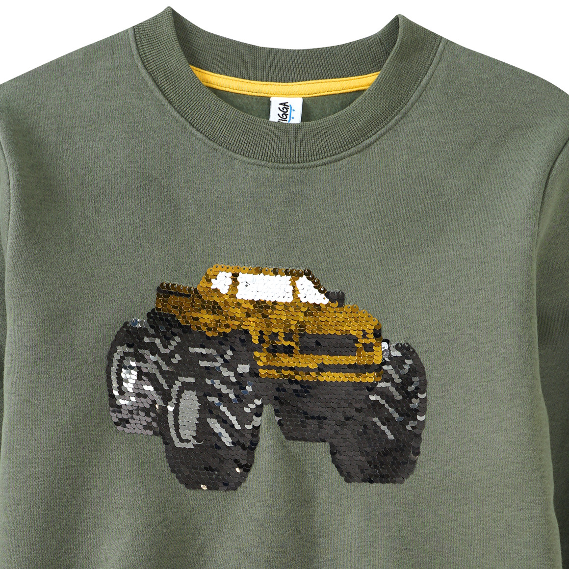 Jungen Sweatshirt mit Wendepailletten