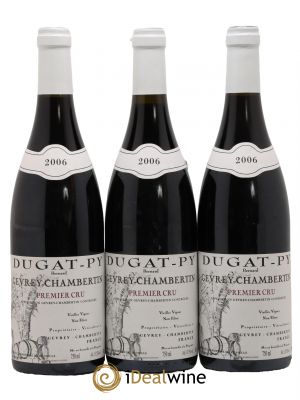 Gevrey-Chambertin 1er Cru Dugat-Py  2006 - Lot de 3 Bouteilles