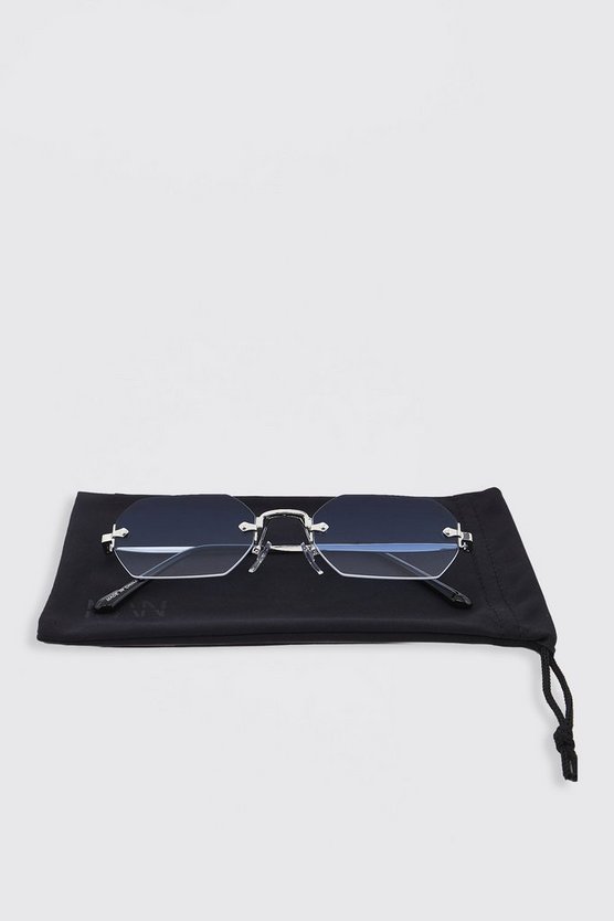 Rahmenlose Hexagon-Sonnenbrille
