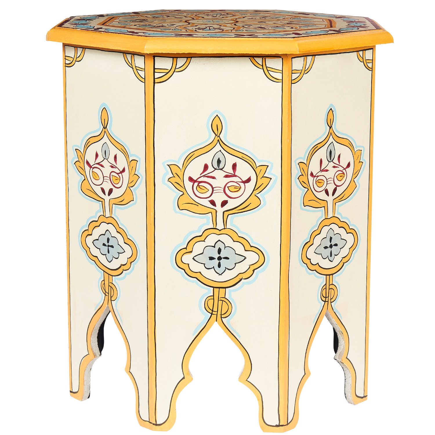 Marrakesch Orient & Mediterran Interior Beistelltisch Orientalischer Beistelltisch Gargar, Blumenhocker, Hocker, Handarbeit