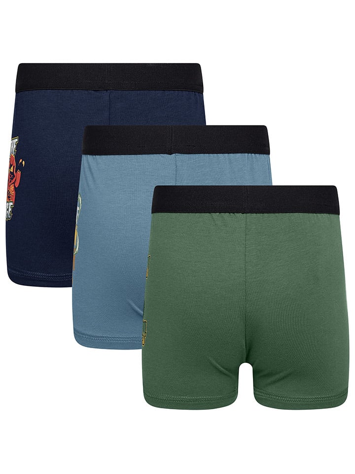 LEGO 3er-Set: Boxershorts in Dunkelblau/ Blau/ Grün günstig kaufen
