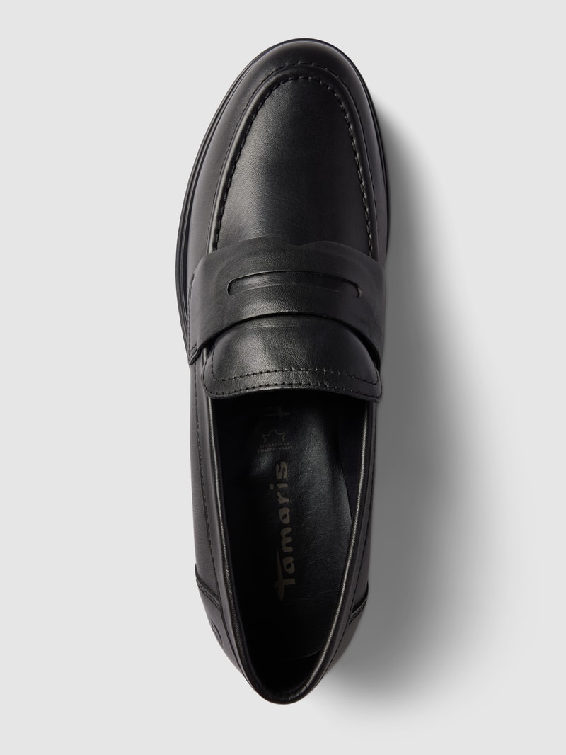 Loafer aus echtem Leder Modell in schwarz