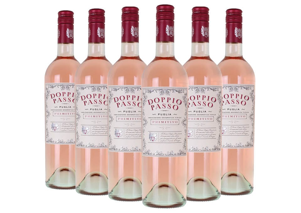 Puglia IGT Primitivo Rosé 2022 Doppio Passo 6 bouteilles de 0,75 ℓ