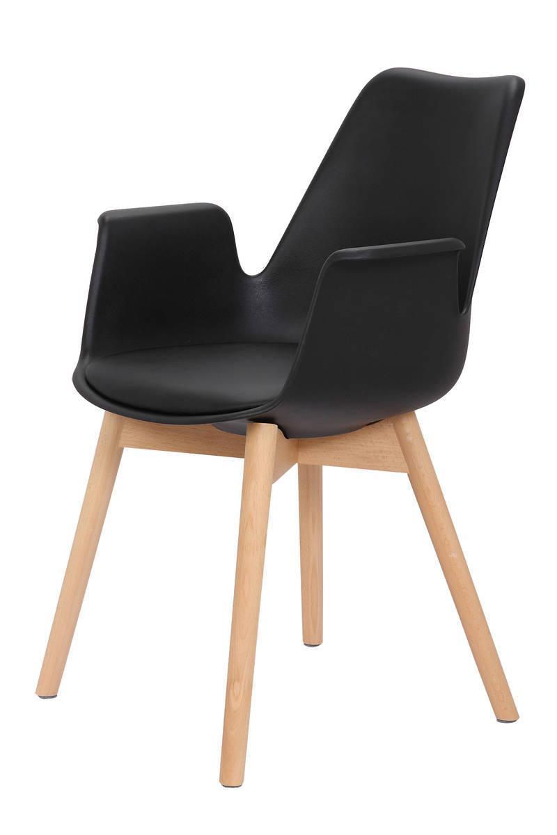 Kayoom Stuhl Chaplin 110 2er-Set Schwarz