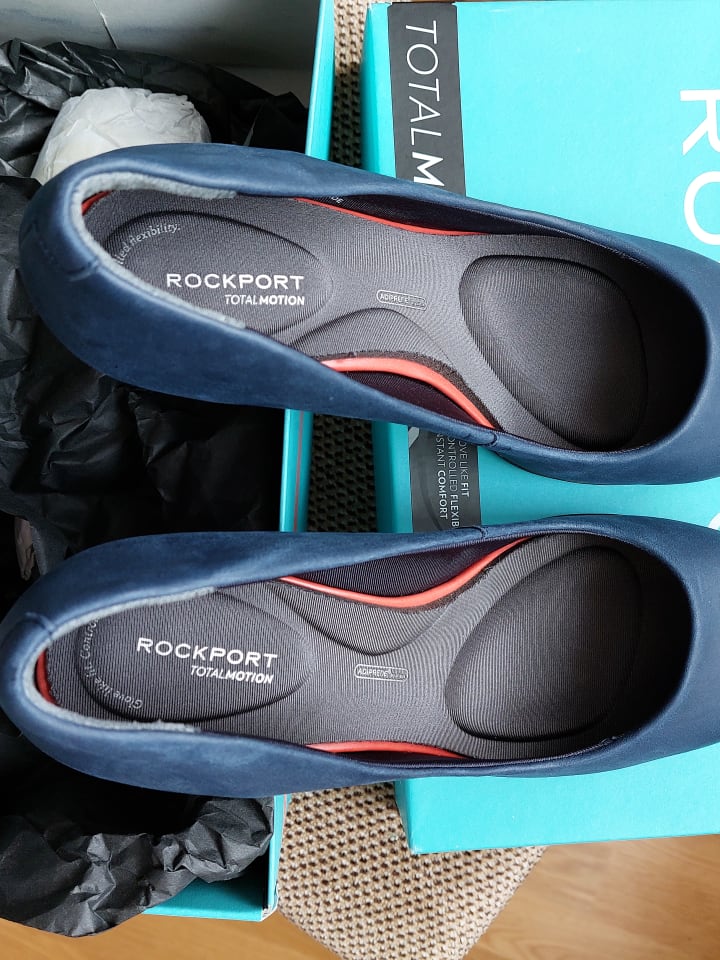 Rockport Leder-Pumps in Dunkelblau günstig kaufen 39