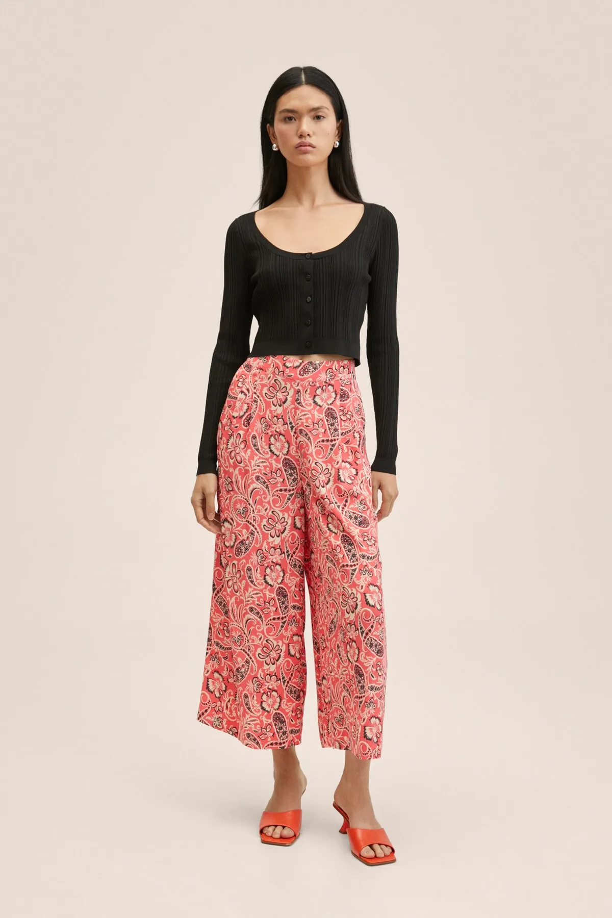 MANGO  Rote Damenhose 27008633