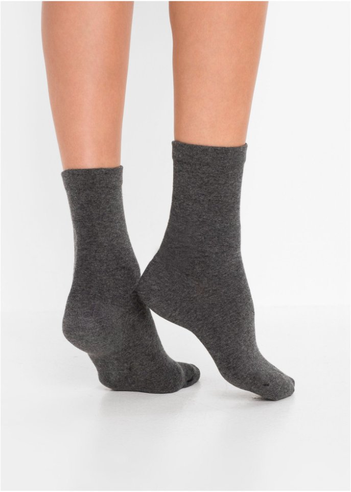Socken mit druckfreiem Bündchen (4er Pack) mit Bio Baumwolle