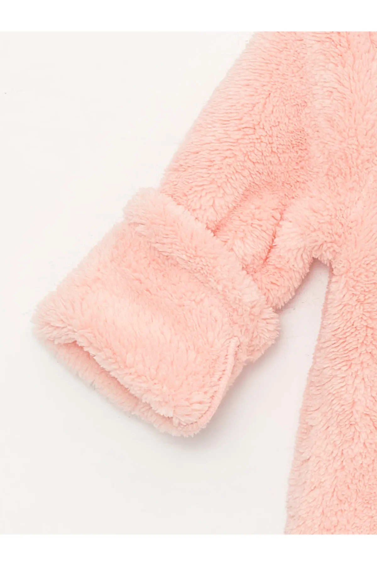 LC Waikiki  Langarm-Pyjama-Set aus besticktem Plüsch mit Rundhalsausschnitt für Babys und Mädchen