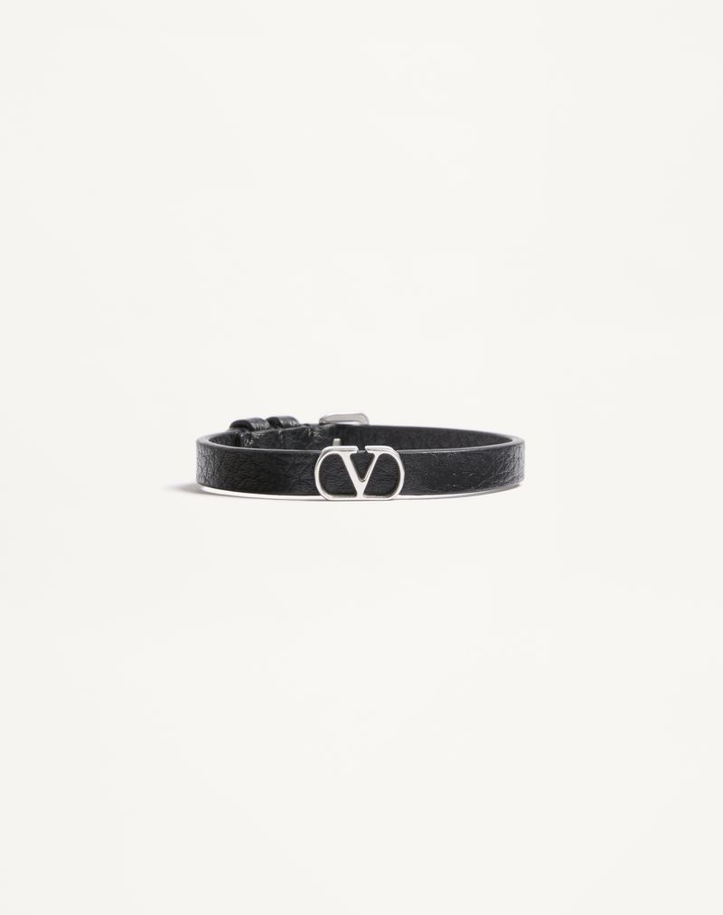 VLogo Signature Granat Kalveskindsarmbånd