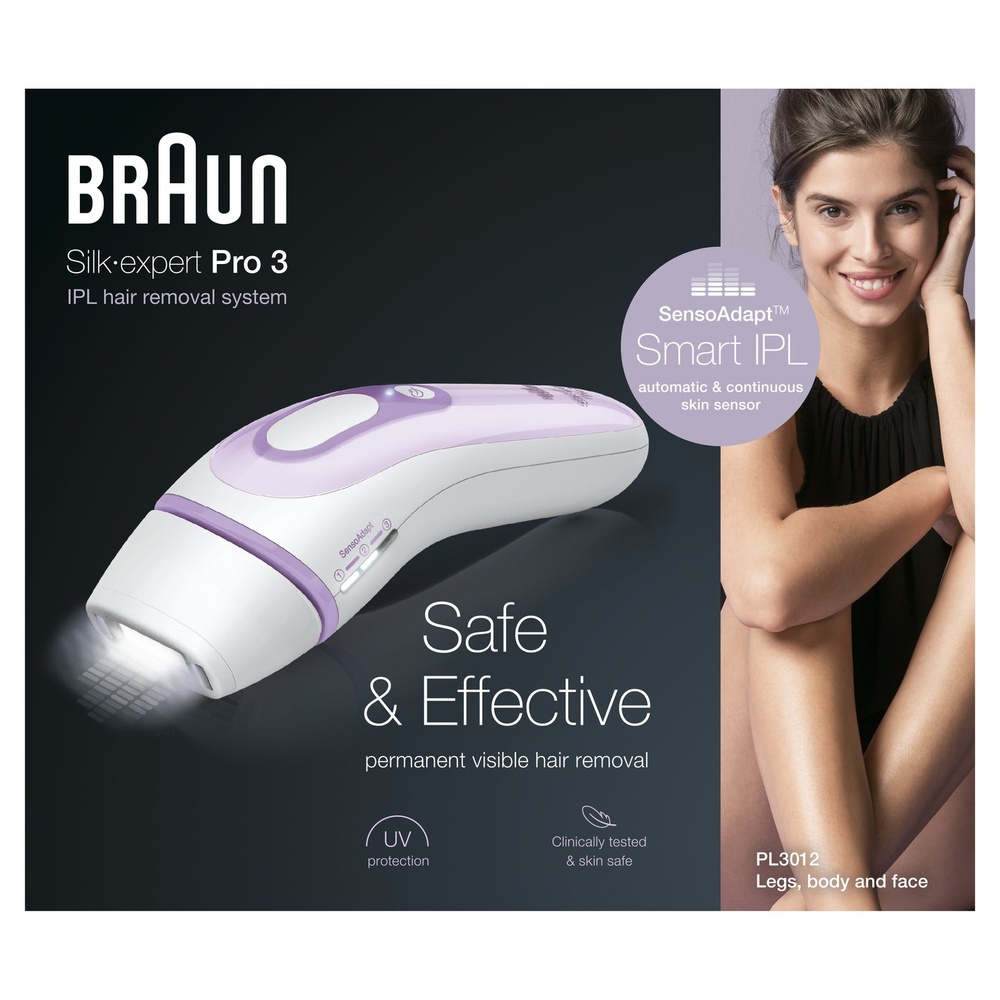 braun Braun Silk·Expert Pro 3 Épilateur Lumière Pulsée Intense IPL Dernière Génération Epilateur À Lumière Pulsée
