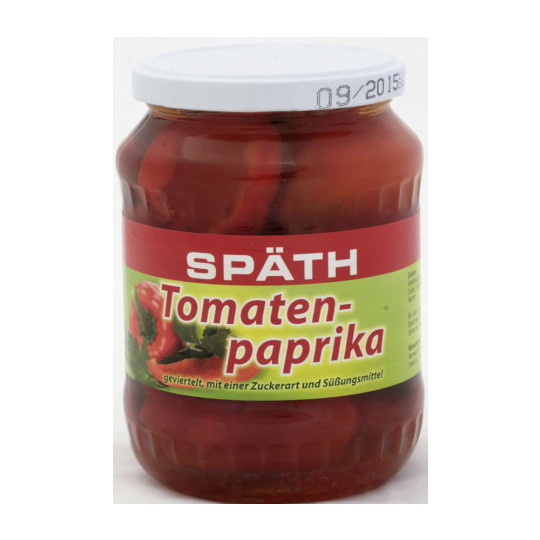 Späth Tomatenpaprika geviertelt 650G