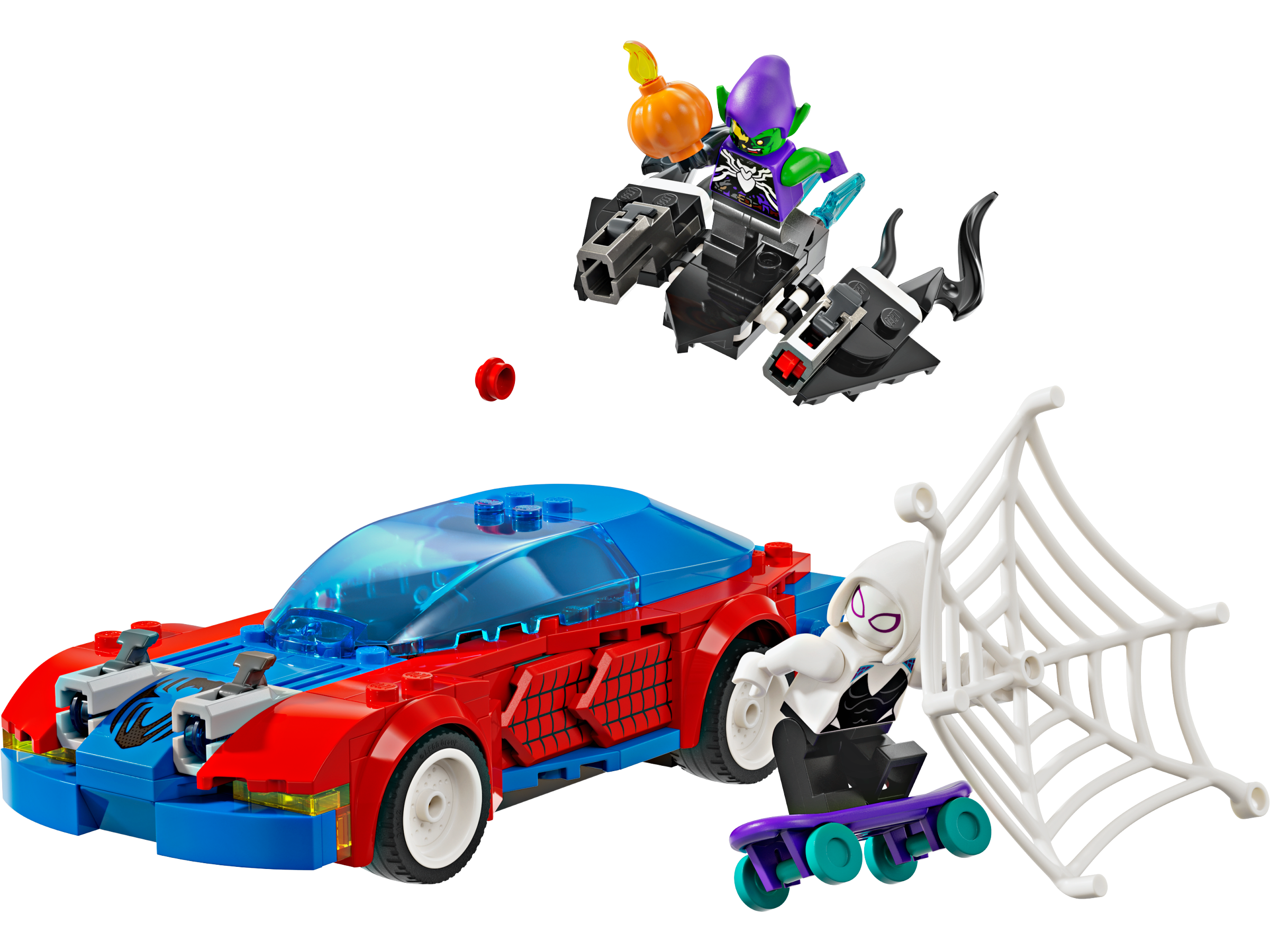 Spider-Mans Rennauto & Venom Green Goblin 76279