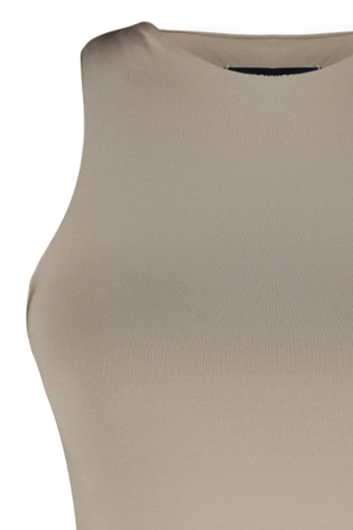 Trendyol Collection  Nerz Neckholder-Kragen, figurbetonter, flexibler Strick-Body zum Aufstecken, TWOSS20BD0044