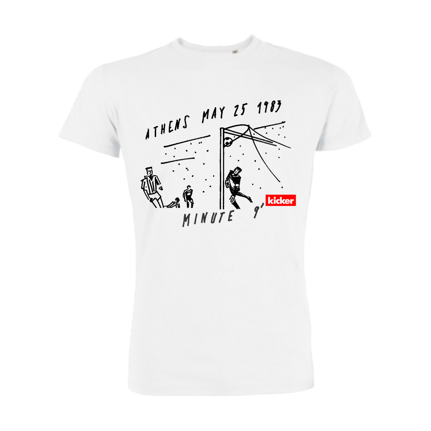 kicker Jubiläum Europapokalsieg 1983 T-Shirt Weiss FC001