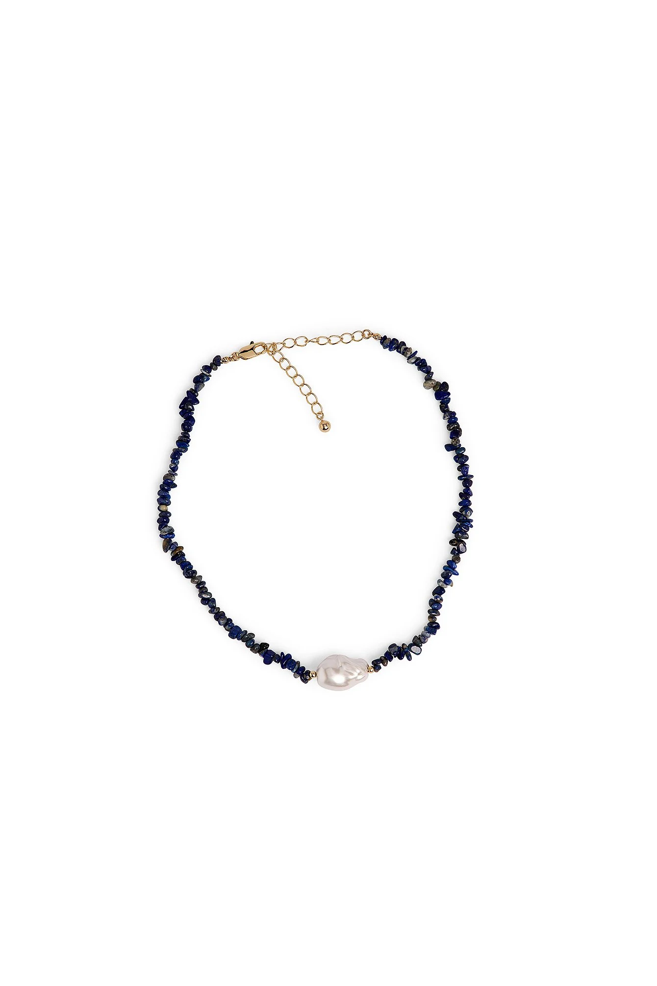 Big Pearl Colored Necklace