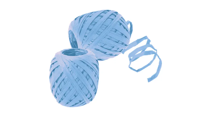 TRUBA GoGreen Raffia-Knäuel hellblau 30 m