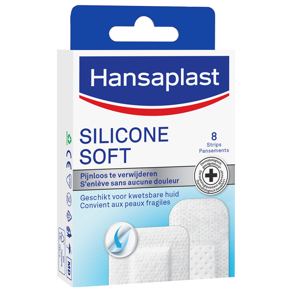 hansaplast Pansements Silicone Soft Bandage, pansement, sparadrap