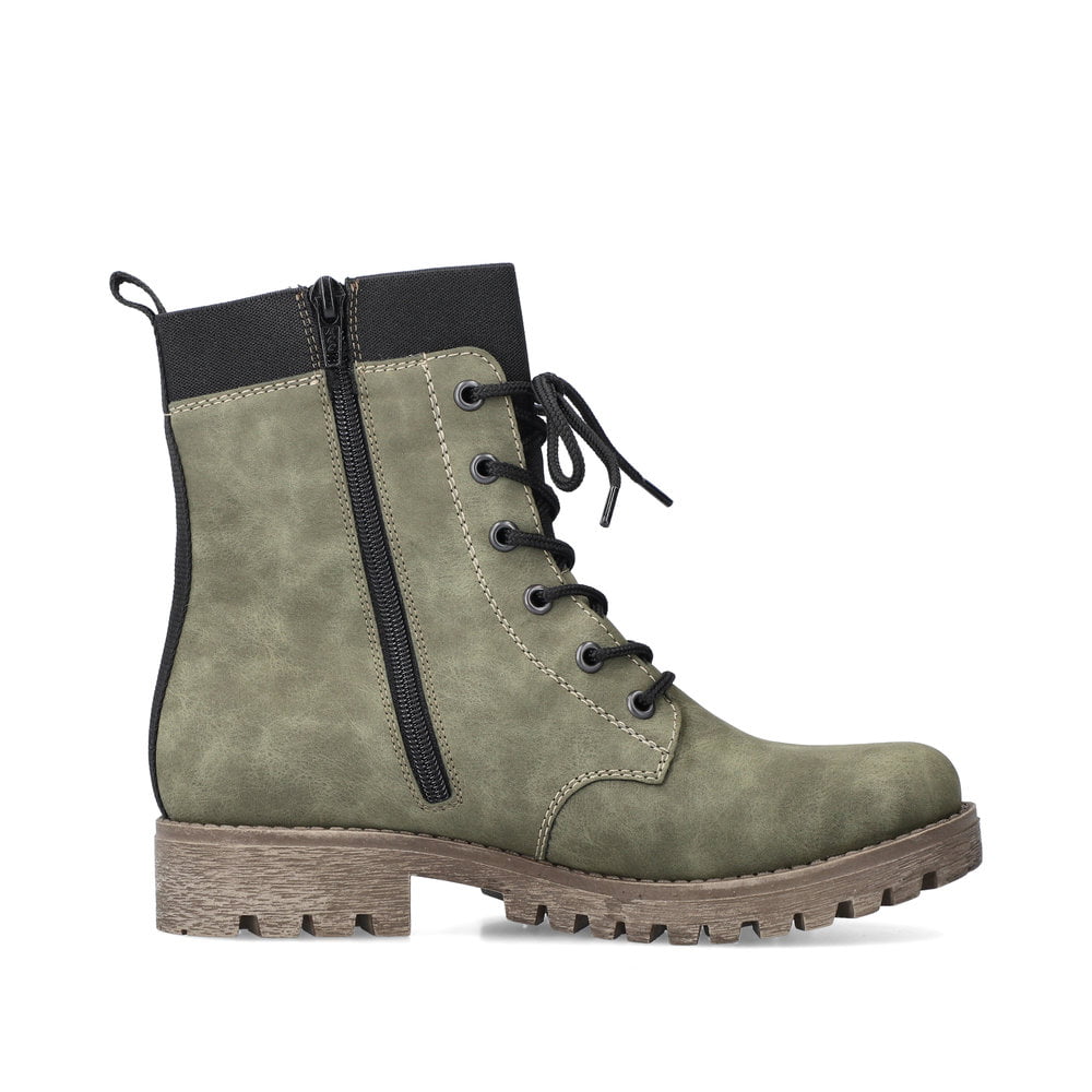 Rieker Damen Biker Boots laubgrün