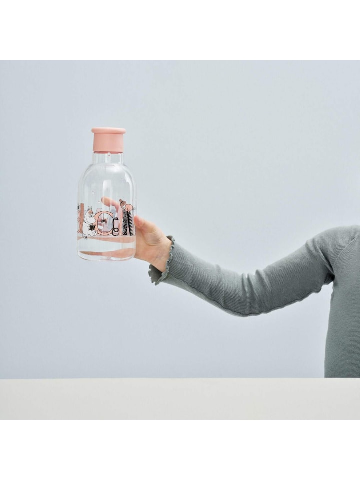 RIG-TIG Trinkflasche Moomin ABC in Rosa | Transparent günstig kaufen onesize