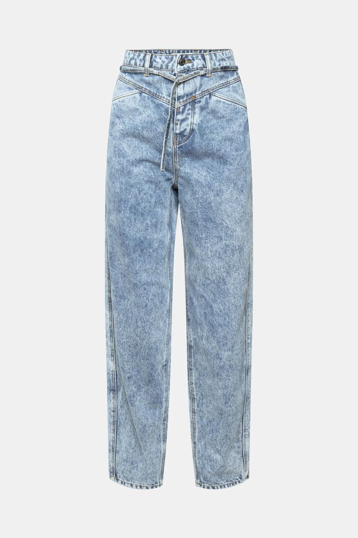 Banana-Fit-Jeans mit hohem Bund und Stonewashed-Effekt