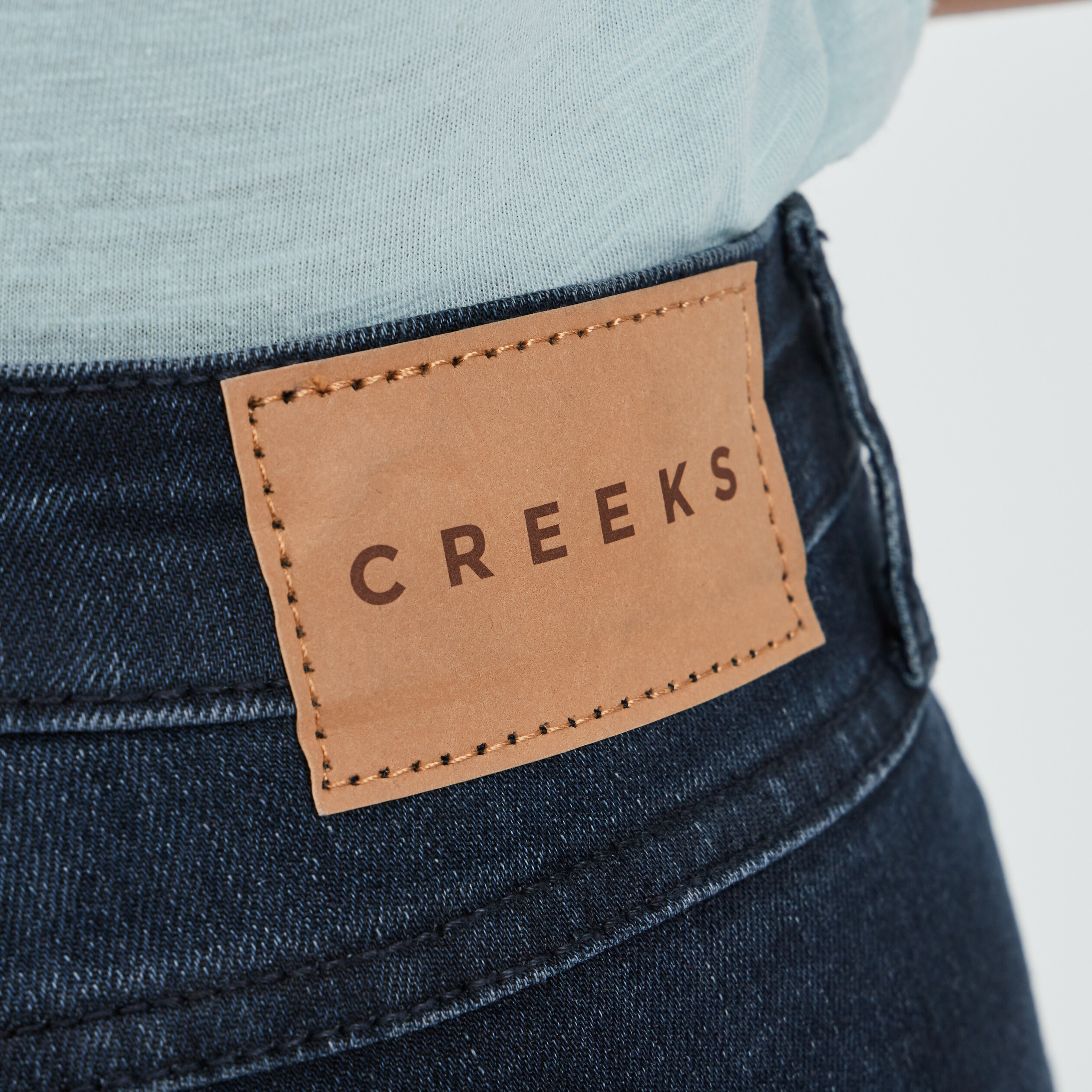 Jeans skinny taille haute denim blue black femme | La Halle