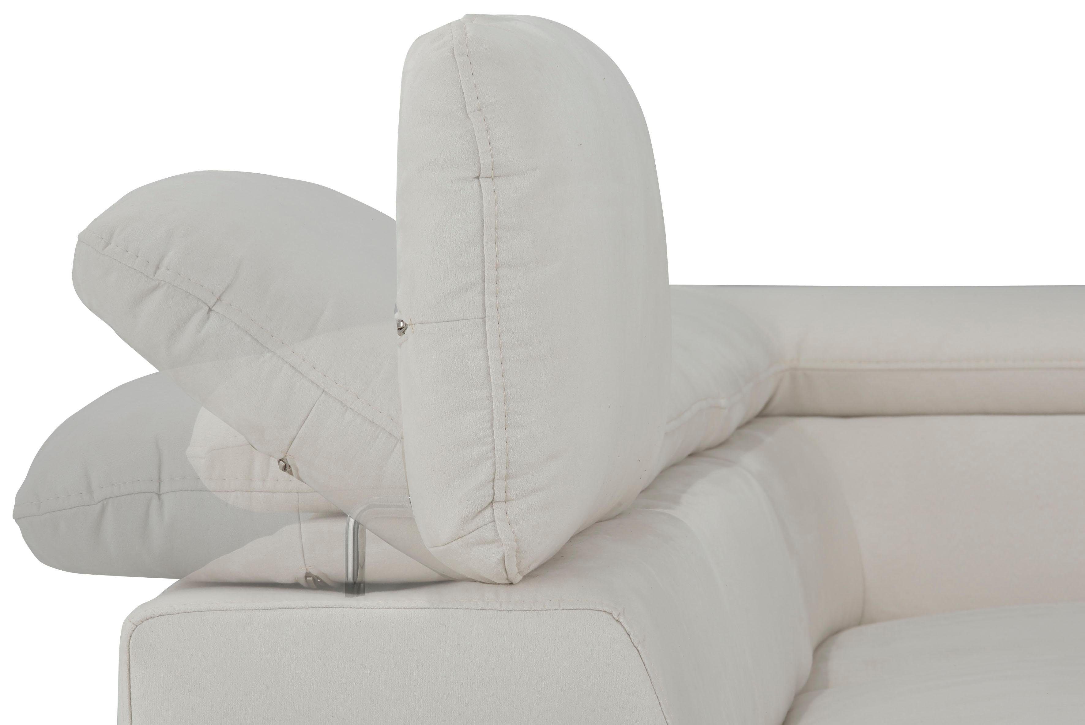 Home affaire Ecksofa Alberto, mit Ottomane, inkl. Kopfteilverstellung, wahlweise mit Bettfunktion