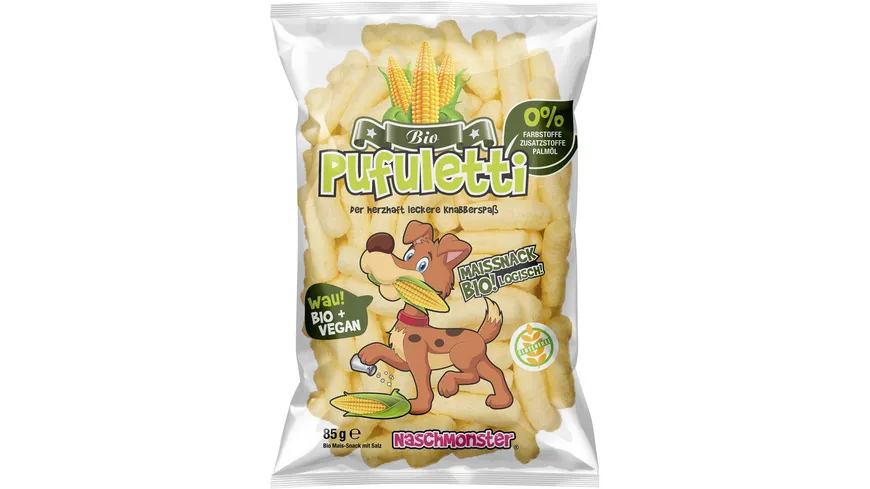 Pufuletti BIO Maisflips Natur 85 g