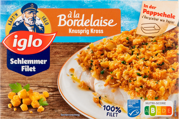 Iglo Schlemmer Filet à la Bordelaise knusprig kross