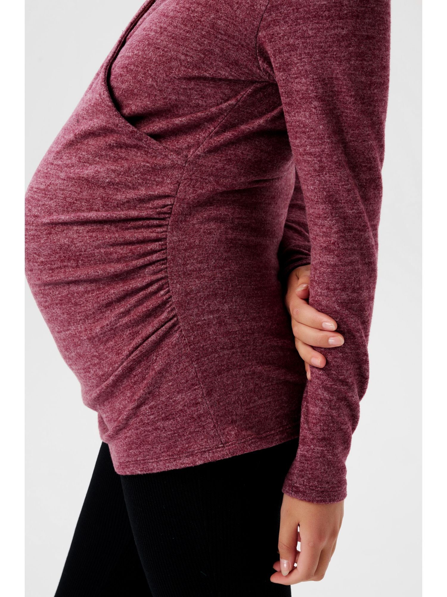 ESPRIT maternity Umstandsshirt Langärmliges Crossover-Top