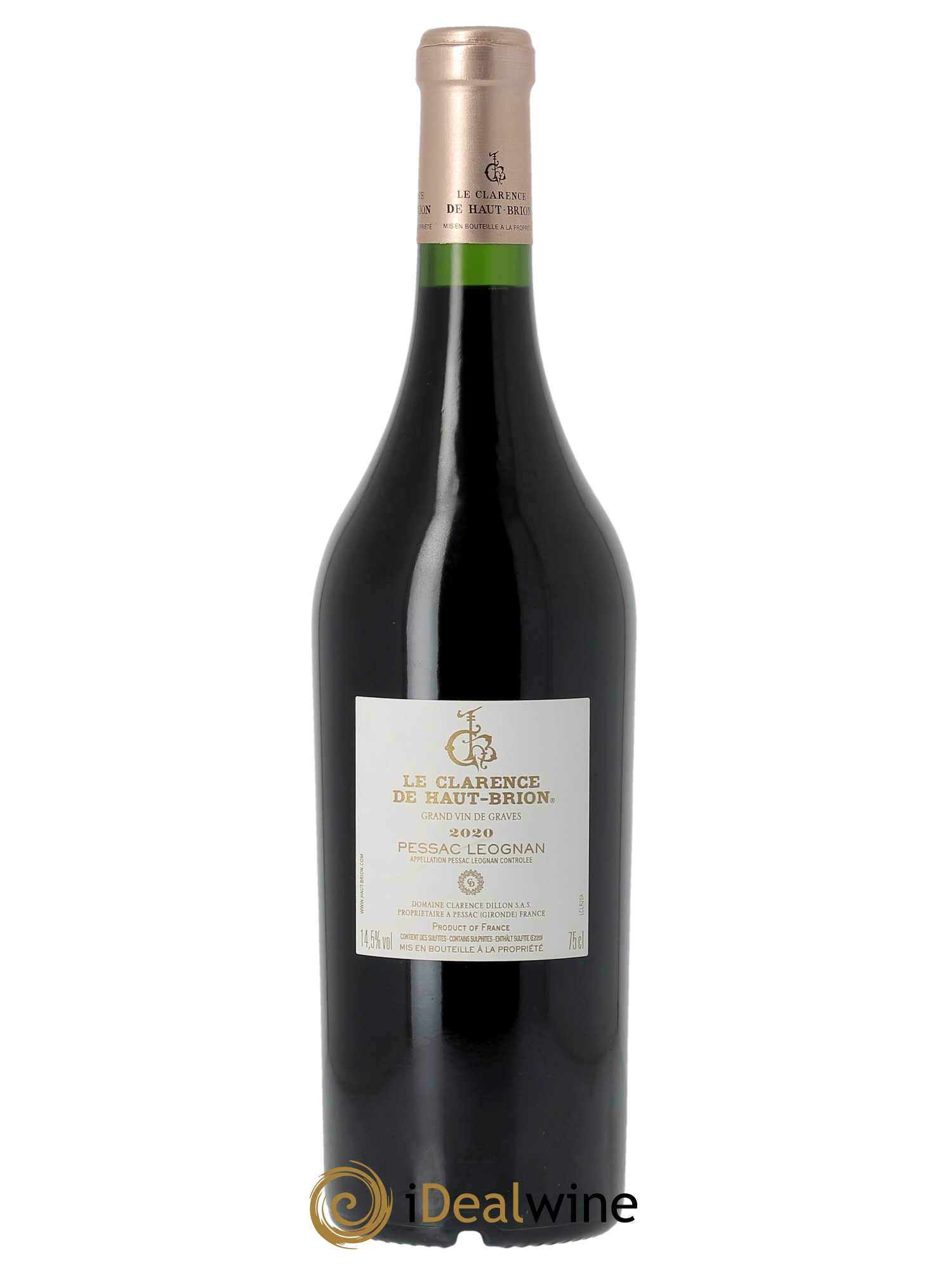 Clarence (Bahans) de Haut-Brion Second Vin (CBO à partir de 3 BTS) 2020 - Lot de 1 Bouteille