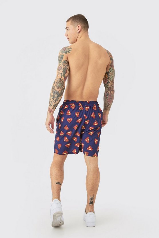 Mittellange Superman Badehose