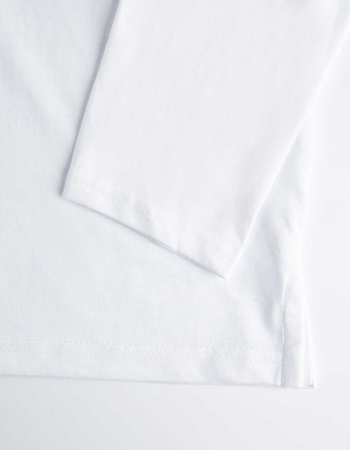 Langarmshirt - Rundhals-Ausschnitt
