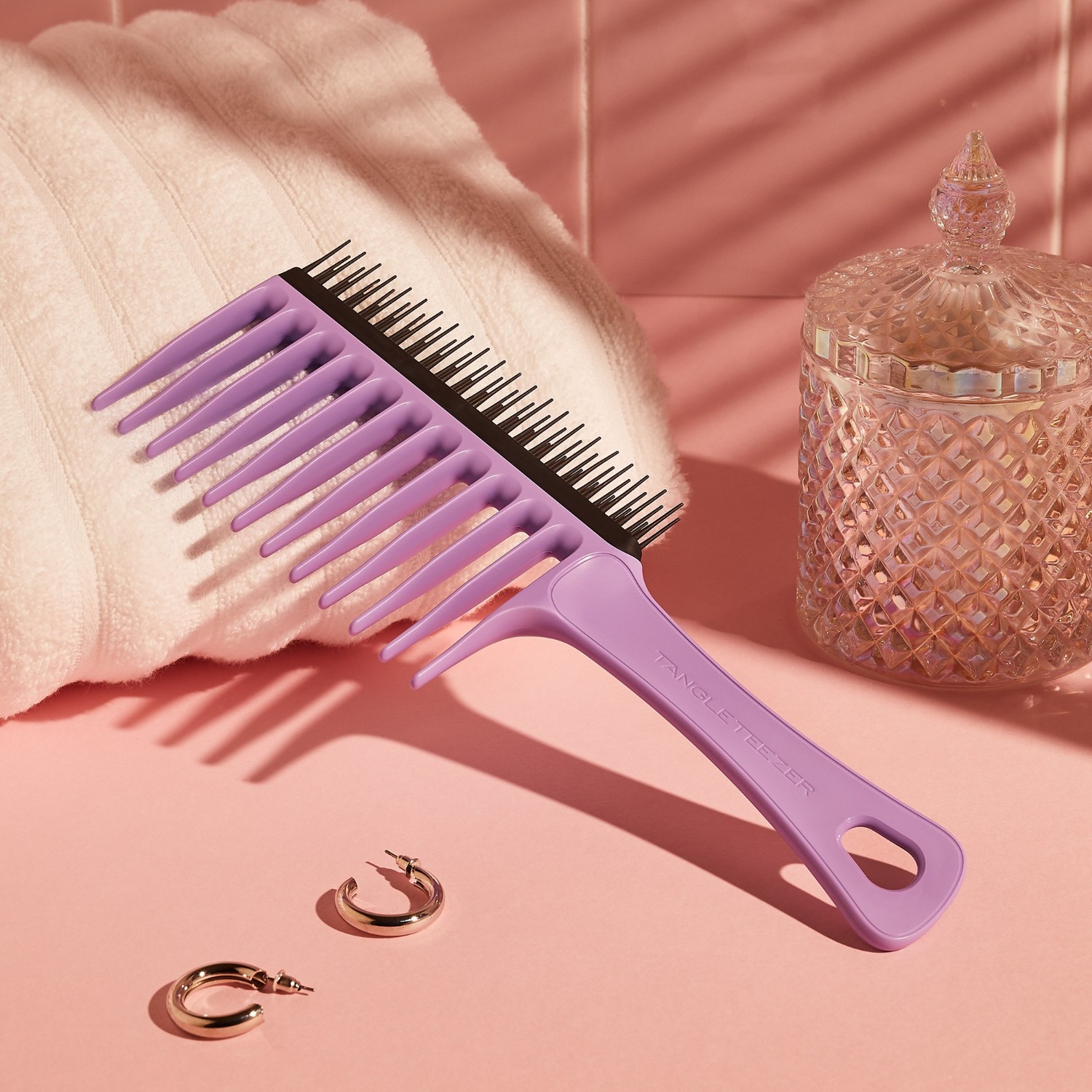 Tangle Teezer Wide Tooth Comb Lilac Black