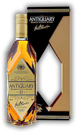 Antiquary 21 Years Antiquary 21 Years Ein exklusiver Blend aus feinen Speyside und Highland Malts einem geringen Anteil Islay sowie Lowland Grain Whiskies. Alter 21 J. - 0,7	 Liter - Vol 43%