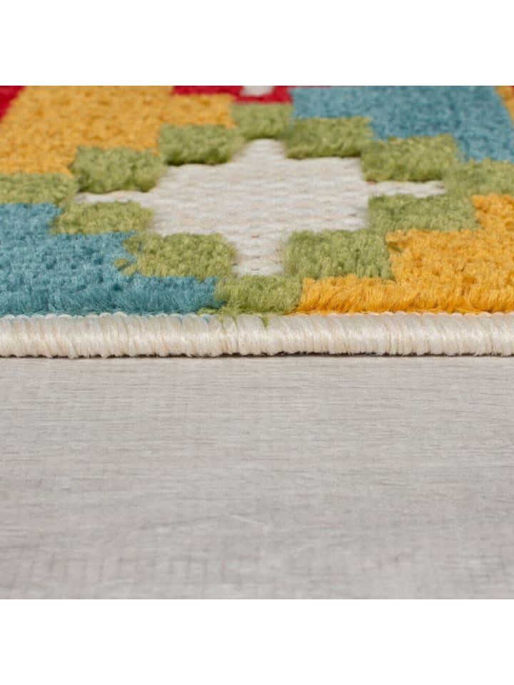 KADIMA DESIGN Superweicher, pflegeleichter Outdoor-Teppich mit geometrischem Muster günstig kaufen 200 x 290 cm