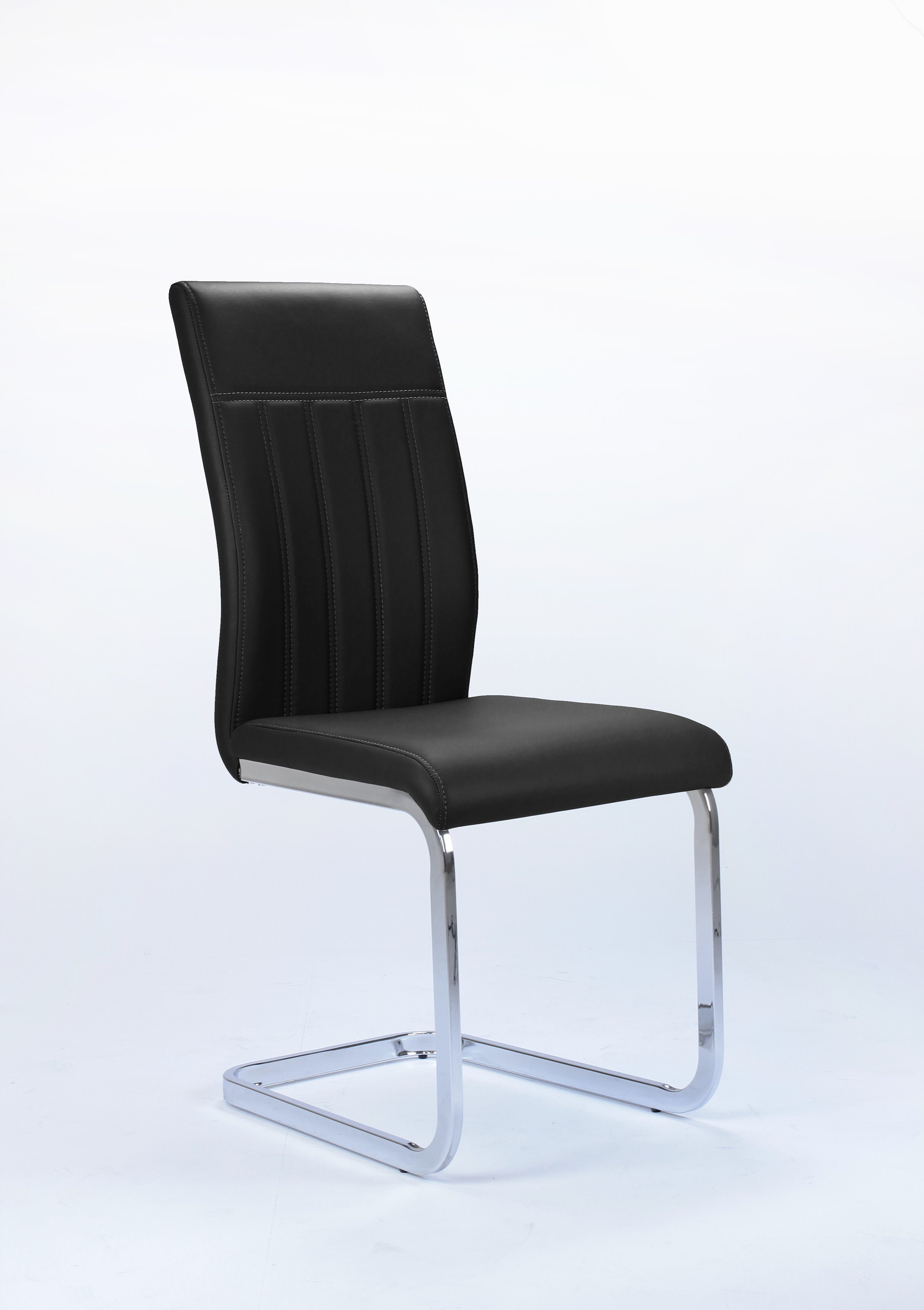 Homexperts Freischwinger FRANCIS (2 St), Kunstleder Schwarz, B43,5xT56xH100cm