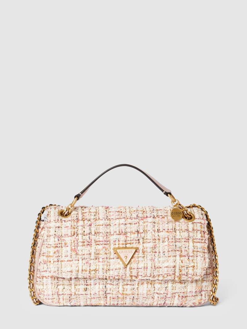 Crossbody Bag in Bouclé-Optik Modell 'GIULLY' in rosa