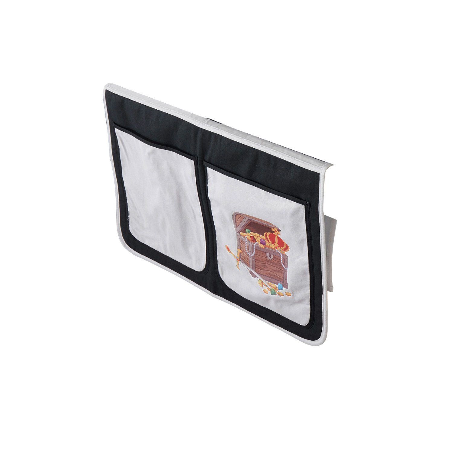 Non-Branded Betttasche schwarz weiß Pirat inkl. 2 Fächer