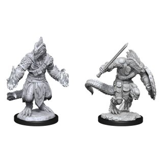 D&D Nolzur's Marvelous Miniatures: Lizardfolk Barbarian & Lizardfolk Cleric (2)
