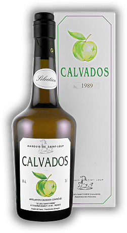 Marquis de Saint-Loup, Pays d'Auge 1989 Marquis de Saint-Loup, Pays d'Auge 1989 Ein exquisiter Jahrgangs Calvados von 1989. Jahrgang 1989 - 0,7	 Liter - Vol 40%