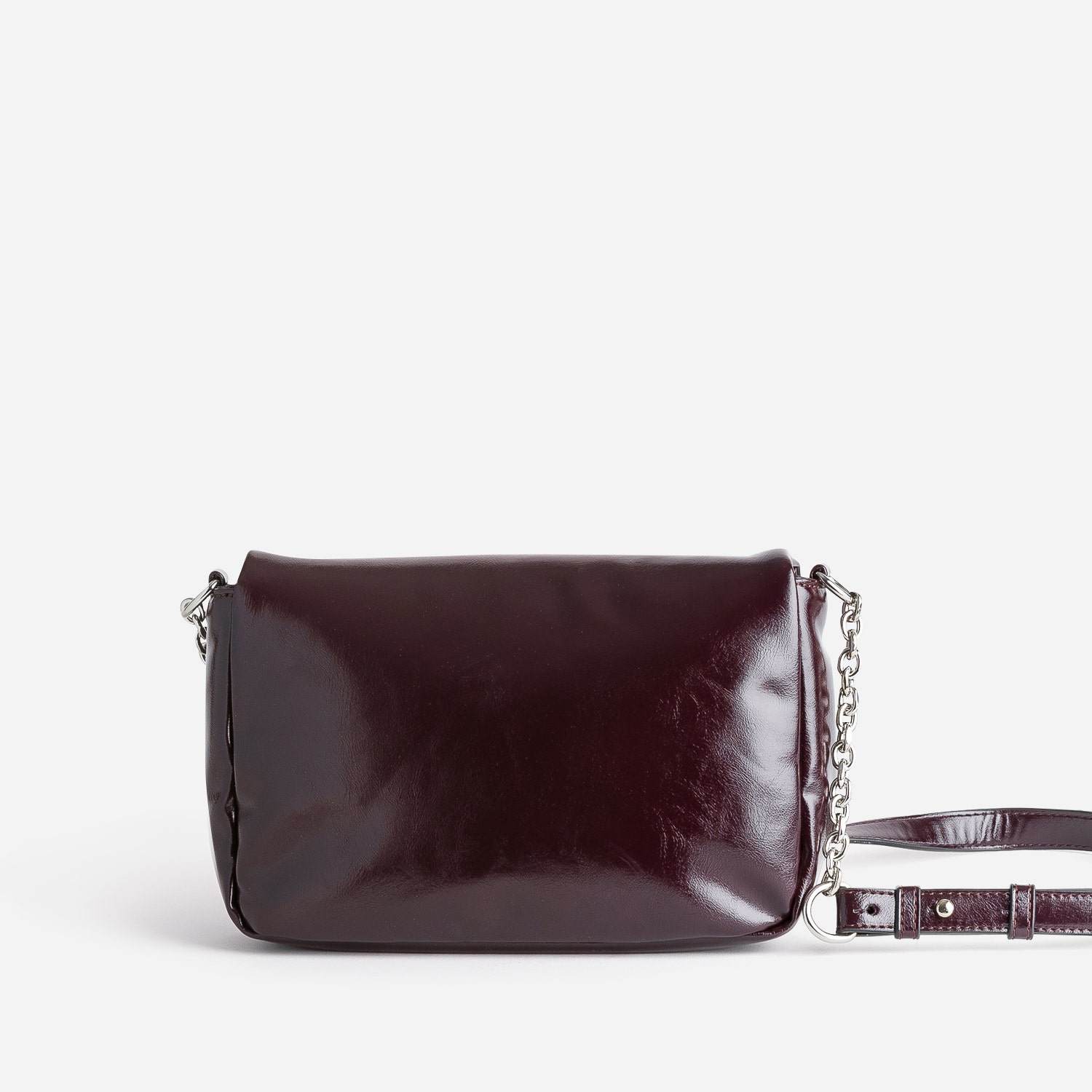 Sac à main TEXTO bordeaux glacé décor mors