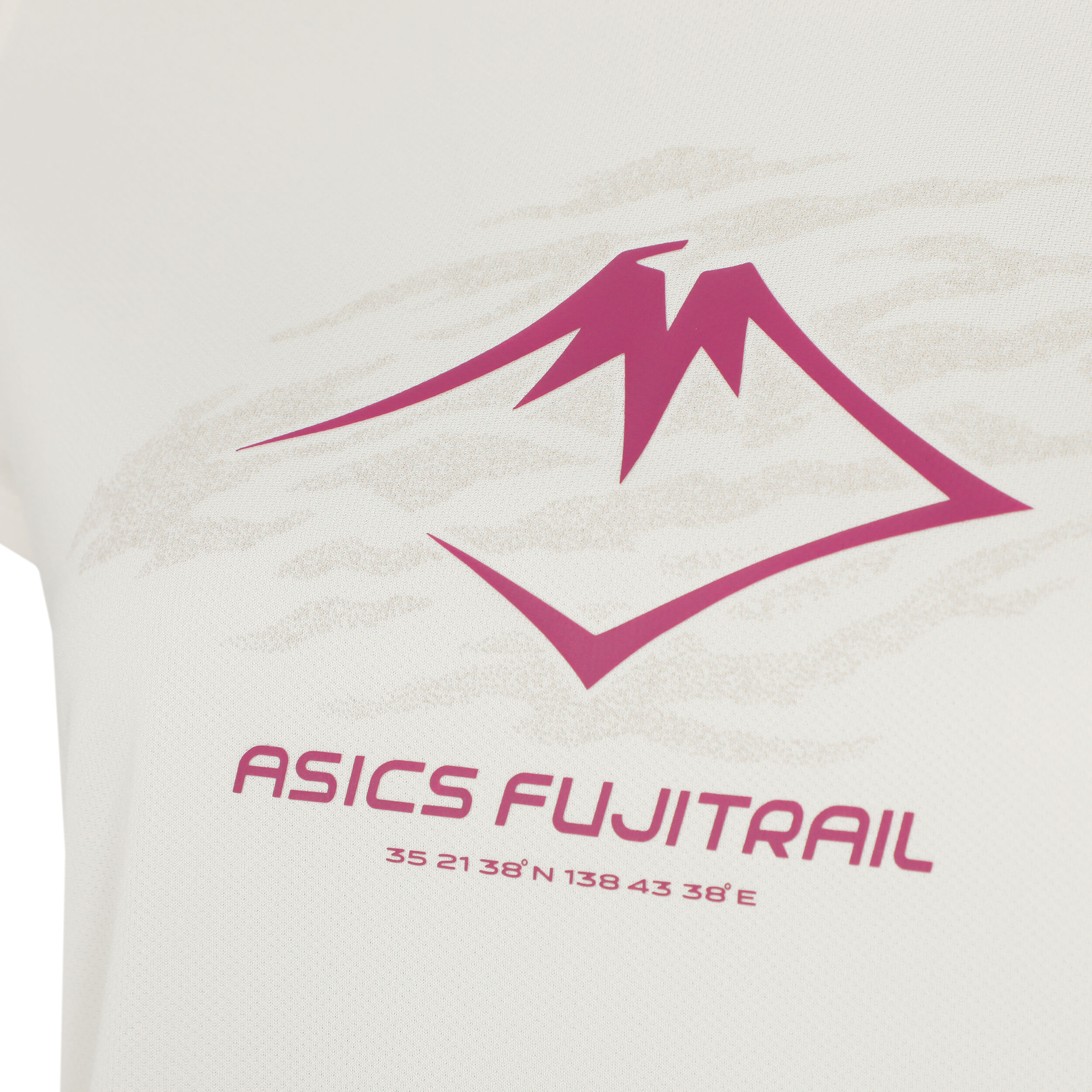 Fujitrail Logo Laufshirt Damen - Creme