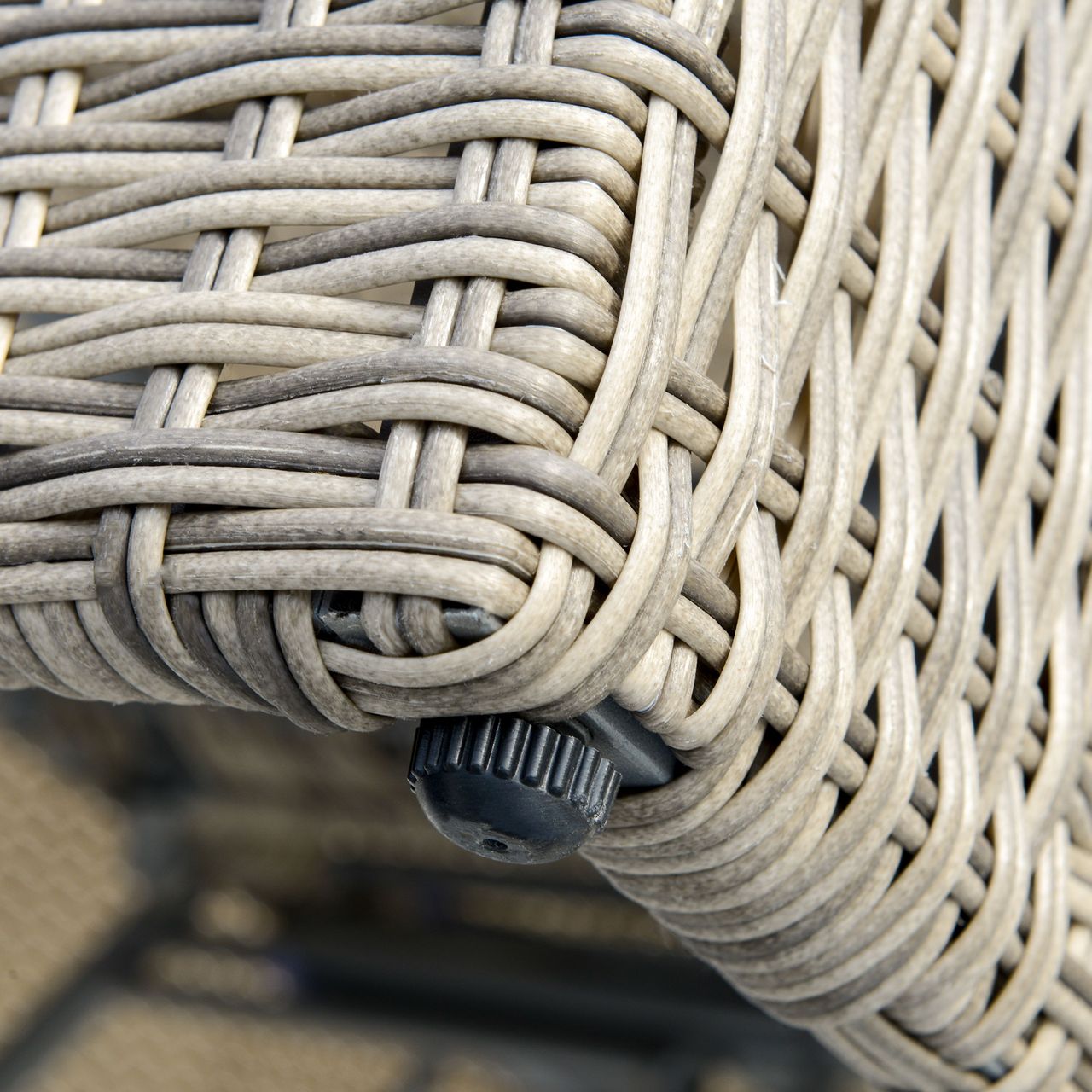 Outsunny 3-tlg. Polyrattan Gartenmöbel Set Gartengarnitur mit Tisch Aluminium