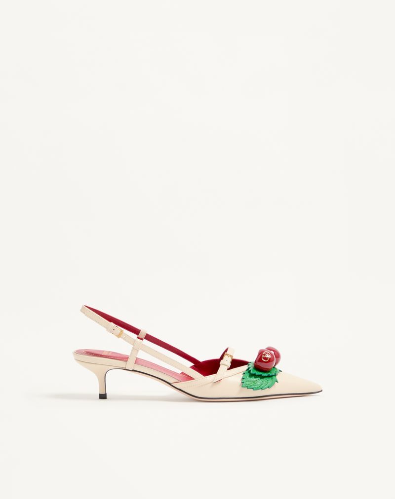 Sapatos de salto slingback Cherryfic de 45 mm em pele de cabra