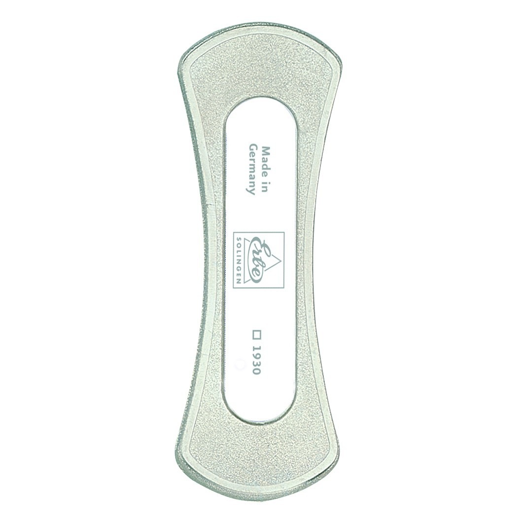 Saphir-Rillenfeile weiß. 8 cm