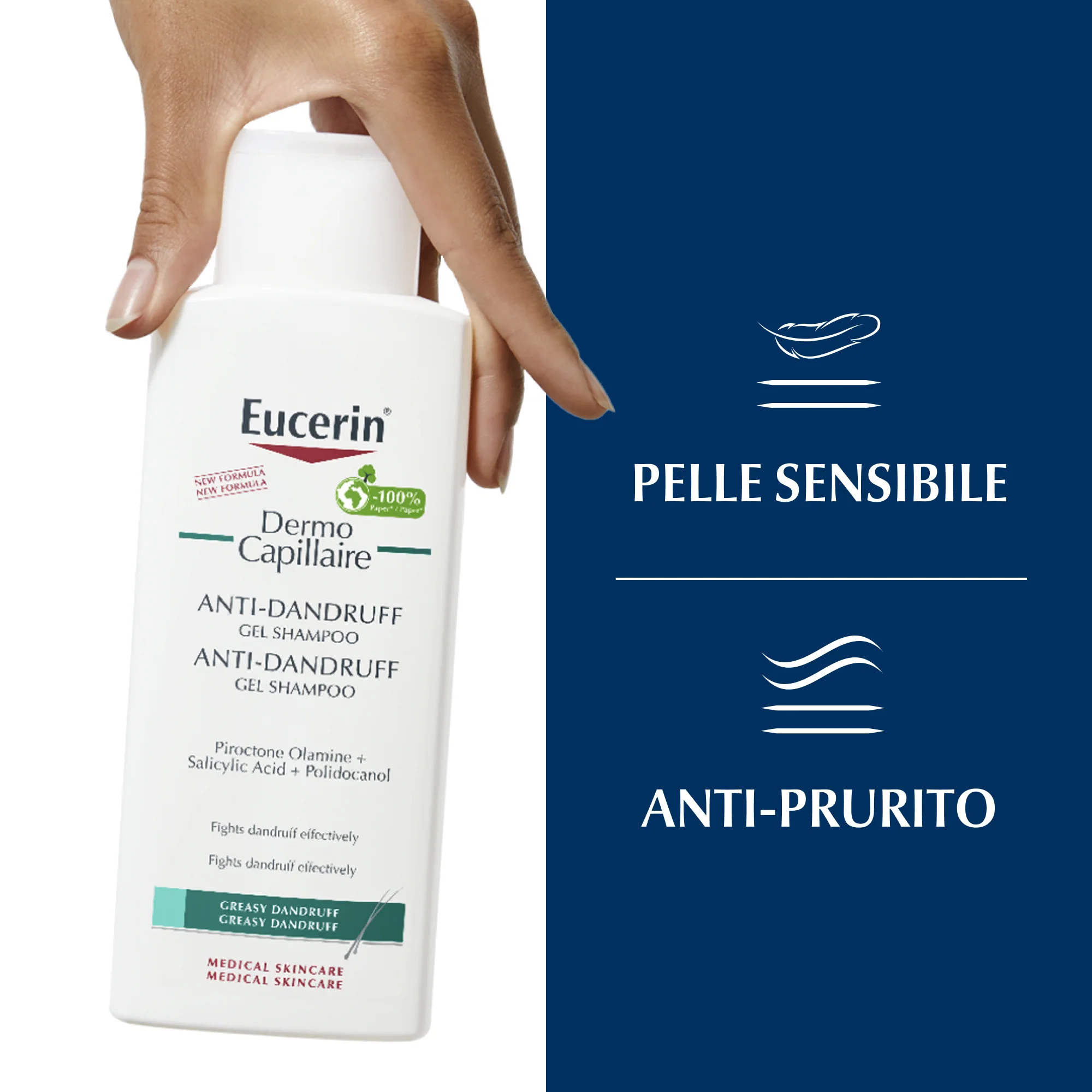 DermoCapillaire Anti-flass sjampo-gel for fett hår - Anti-flass sjampo