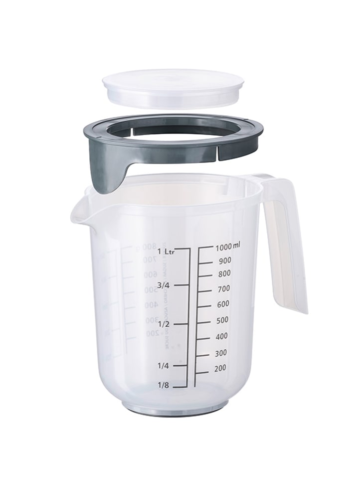 APS Rührbecher mit Deckel  in Transparent, Maße: 12,5 x 12,5 x 16 cm günstig kaufen onesize