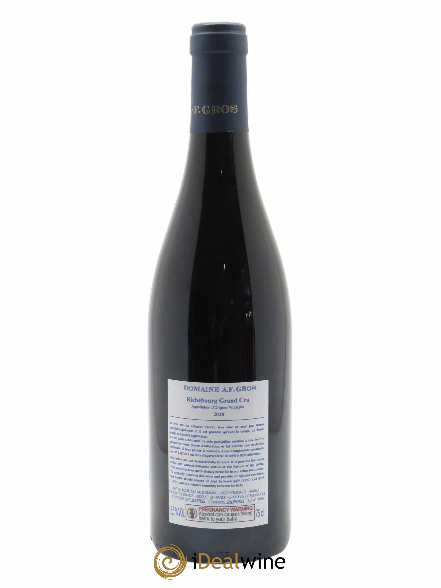 Richebourg Grand Cru A.-F. Gros  2020 - Lot de 1 Bouteille