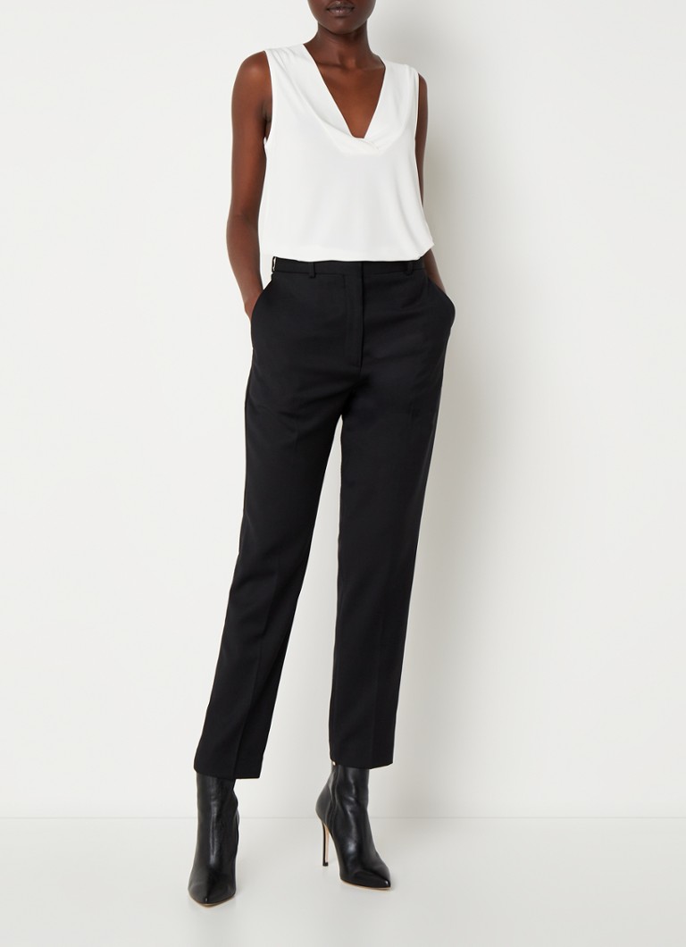 Reiss Haisley high-waist tapered fit trousers with side pockets
