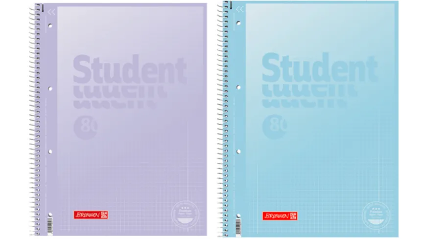 BRUNNEN Collegeblock Student Lineatur 28 Pastell sortiert